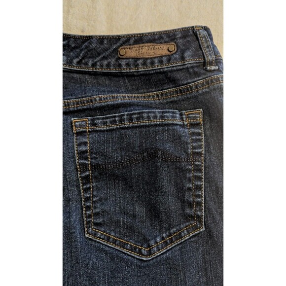 Ruff Hewn Women's Size 18 Blue Straight Leg Dark Wash Stretch Jeans - Picture 4 of 8